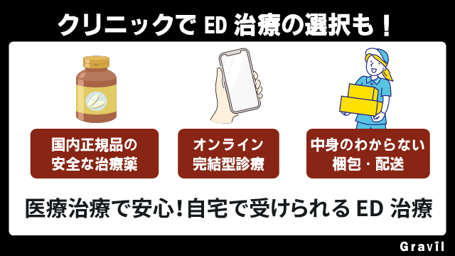 ちんこを硬くするならED治療も選択するべき